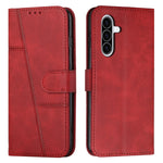 Custodia per telefono in pelle con fibbia in vitello con cuciture, For Samsung Galaxy A56 5G, For Samsung Galaxy A36 5G, For Samsung Galaxy A16 5G, For Samsung Galaxy A06 4G