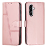 Custodia per telefono in pelle con fibbia in vitello con cuciture, For Samsung Galaxy A56 5G, For Samsung Galaxy A36 5G, For Samsung Galaxy A16 5G, For Samsung Galaxy A06 4G