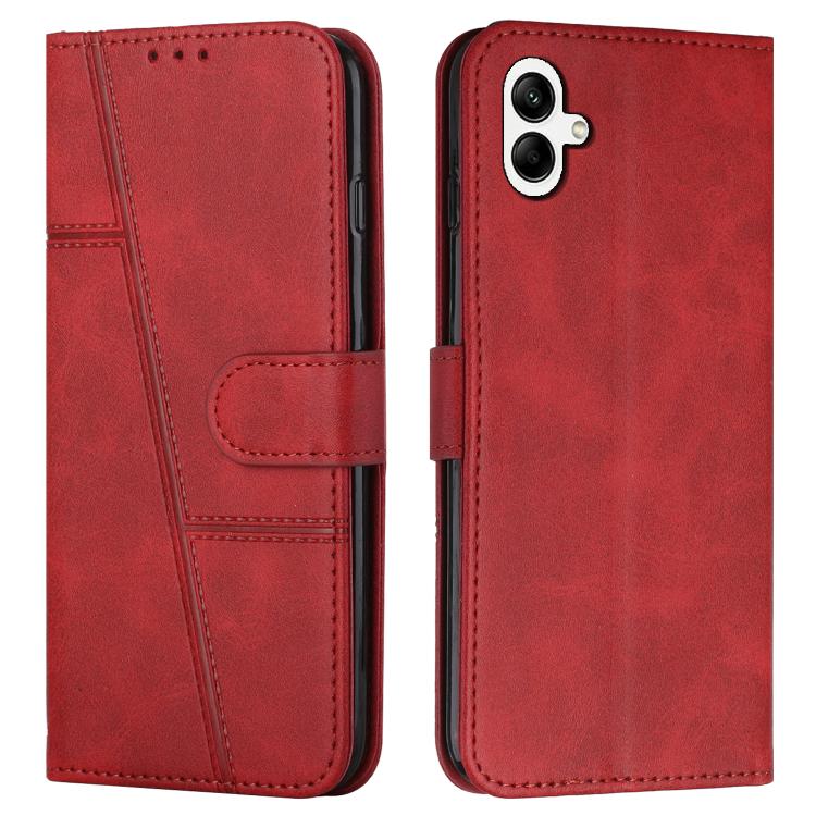 Custodia per telefono in pelle con fibbia in vitello con cuciture, For Samsung Galaxy A57 5G, For Galaxy A27 5G, For Samsung Galaxy A07 4G, For Samsung Galaxy A17 / A26 5G