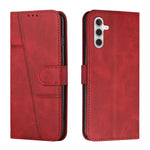Custodia per telefono in pelle con fibbia in vitello con cuciture, For Samsung Galaxy A57 5G, For Galaxy A27 5G, For Samsung Galaxy A07 4G, For Samsung Galaxy A17 / A26 5G