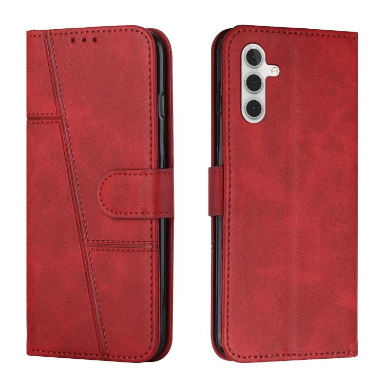 Custodia per telefono in pelle con fibbia in vitello con cuciture, For Samsung Galaxy A57 5G, For Galaxy A27 5G, For Samsung Galaxy A07 4G, For Samsung Galaxy A17 / A26 5G