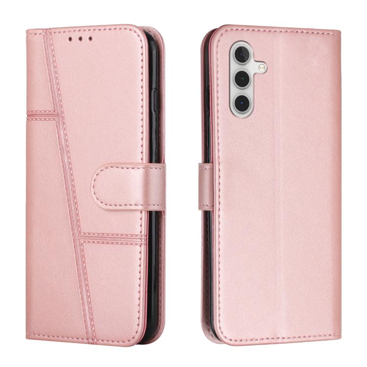 Custodia per telefono in pelle con fibbia in vitello con cuciture, For Samsung Galaxy A57 5G, For Galaxy A27 5G, For Samsung Galaxy A07 4G, For Samsung Galaxy A17 / A26 5G