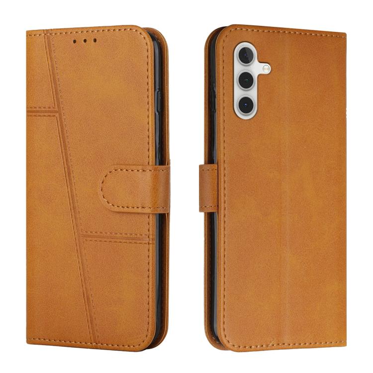 Custodia per telefono in pelle con fibbia in vitello con cuciture, For Samsung Galaxy A57 5G, For Galaxy A27 5G, For Samsung Galaxy A07 4G, For Samsung Galaxy A17 / A26 5G