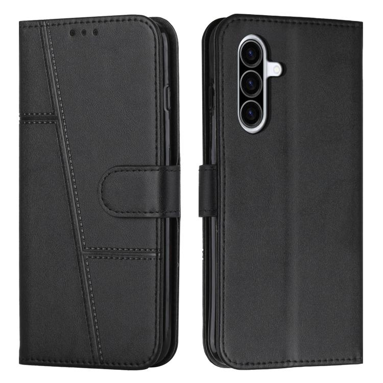 Custodia per telefono in pelle con fibbia in vitello con cuciture, For Samsung Galaxy A57 5G, For Galaxy A27 5G, For Samsung Galaxy A07 4G, For Samsung Galaxy A17 / A26 5G