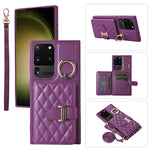 Custodia per telefono con porta carte orizzontale con porta carte con doppio cordino, For Samsung Galaxy S20 Ultra, For Samsung Galaxy S20+