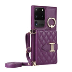 Custodia per telefono con porta carte orizzontale con porta carte con doppio cordino, For Samsung Galaxy S20 Ultra, For Samsung Galaxy S20+