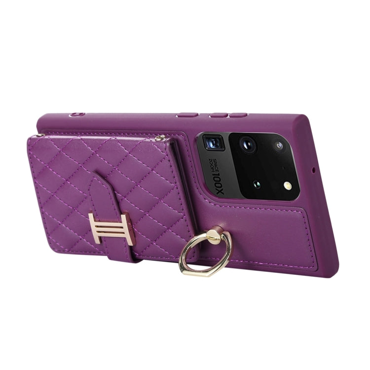 Custodia per telefono con porta carte orizzontale con porta carte con doppio cordino, For Samsung Galaxy S20 Ultra, For Samsung Galaxy S20+
