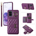 Custodia per telefono con porta carte orizzontale con porta carte con doppio cordino, For Samsung Galaxy S20 Ultra, For Samsung Galaxy S20+