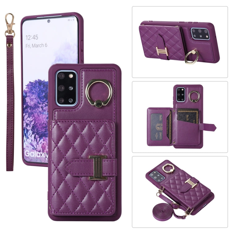 Custodia per telefono con porta carte orizzontale con porta carte con doppio cordino, For Samsung Galaxy S20 Ultra, For Samsung Galaxy S20+