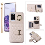 Custodia per telefono con porta carte orizzontale con porta carte con doppio cordino, For Samsung Galaxy S20 Ultra, For Samsung Galaxy S20+