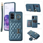 Custodia per telefono con porta carte orizzontale con porta carte con doppio cordino, For Samsung Galaxy S20 Ultra, For Samsung Galaxy S20+