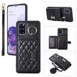 Custodia per telefono con porta carte orizzontale con porta carte con doppio cordino, For Samsung Galaxy S20 Ultra, For Samsung Galaxy S20+
