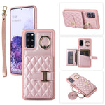 Custodia per telefono con porta carte orizzontale con porta carte con doppio cordino, For Samsung Galaxy S20 Ultra, For Samsung Galaxy S20+