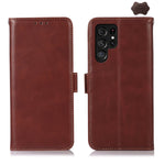 Custodia per telefono in pelle di vacchetta con strato superiore Crazy Horse, For Galaxy S26 FE 5G, For Samsung Galaxy S26 Edge 5G, For Samsung Galaxy S26 Ultra 5G, For Samsung Galaxy S26 5G, For Samsung Galaxy S25 FE 5G, For Samsung Galaxy S24 Ultra