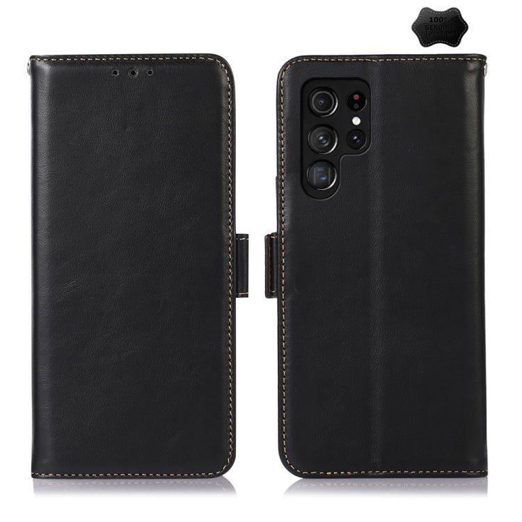 Custodia per telefono in pelle di vacchetta con strato superiore Crazy Horse, For Galaxy S26 FE 5G, For Samsung Galaxy S26 Edge 5G, For Samsung Galaxy S26 Ultra 5G, For Samsung Galaxy S26 5G, For Samsung Galaxy S25 FE 5G, For Samsung Galaxy S24 Ultra