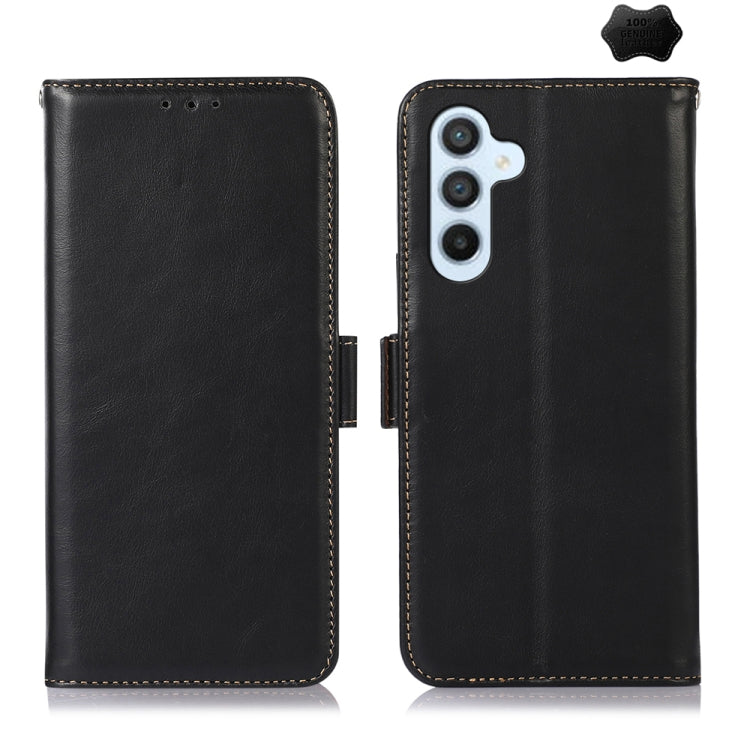 Custodia per telefono in pelle di vacchetta con strato superiore Crazy Horse, For Samsung Galaxy S24+, For Samsung Galaxy S24