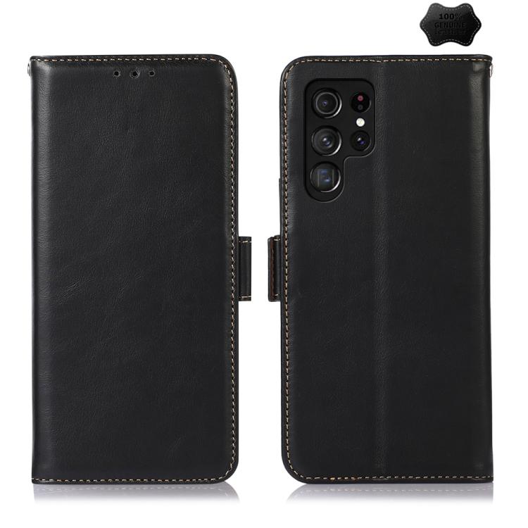 Custodia per telefono in pelle di vacchetta con strato superiore Crazy Horse, For Galaxy S26 FE 5G, For Samsung Galaxy S26 Edge 5G, For Samsung Galaxy S26 Ultra 5G, For Samsung Galaxy S26 5G, For Samsung Galaxy S25 FE 5G, For Samsung Galaxy S24 Ultra