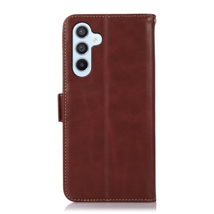 Custodia per telefono in pelle di vacchetta con strato superiore Crazy Horse, For Galaxy S26 FE 5G, For Samsung Galaxy S26 Edge 5G, For Samsung Galaxy S26 Ultra 5G, For Samsung Galaxy S26 5G, For Samsung Galaxy S25 FE 5G, For Samsung Galaxy S24 Ultra