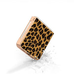 Custodia per telefono con stampa leopardata in nano placcatura, For Samsung Galaxy Z Flip6 / Flip7 FE, For Samsung Galaxy Z Fold5, For Samsung Galaxy Z Flip5