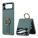 Custodia per telefono antiurto ultrasottile integrata GKK con cinturino da polso ad anello, For Samsung Galaxy Z Flip3 5G