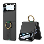Custodia per telefono antiurto ultrasottile integrata GKK con cinturino da polso ad anello, For Samsung Galaxy Z Flip3 5G