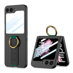 Custodia per telefono antiurto ultrasottile integrata GKK con cinturino da polso ad anello, For Galaxy Z Flip8 5G, For Samsung Galaxy Z Flip7 5G, For Samsung Galaxy Z Flip6, For Samsung Galaxy Z Flip5, For Samsung Galaxy Z Flip4 5G