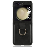 Custodia in pelle PU con anello per Samsung Galaxy Z Flip5