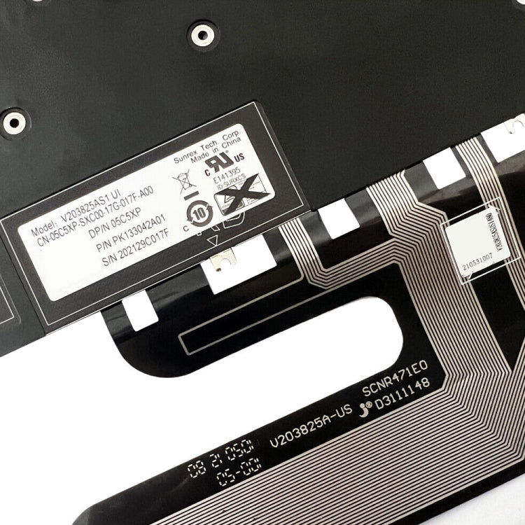 Tastiera per laptop retroilluminata versione USA, For Dell Alienware x15 R2 / R1