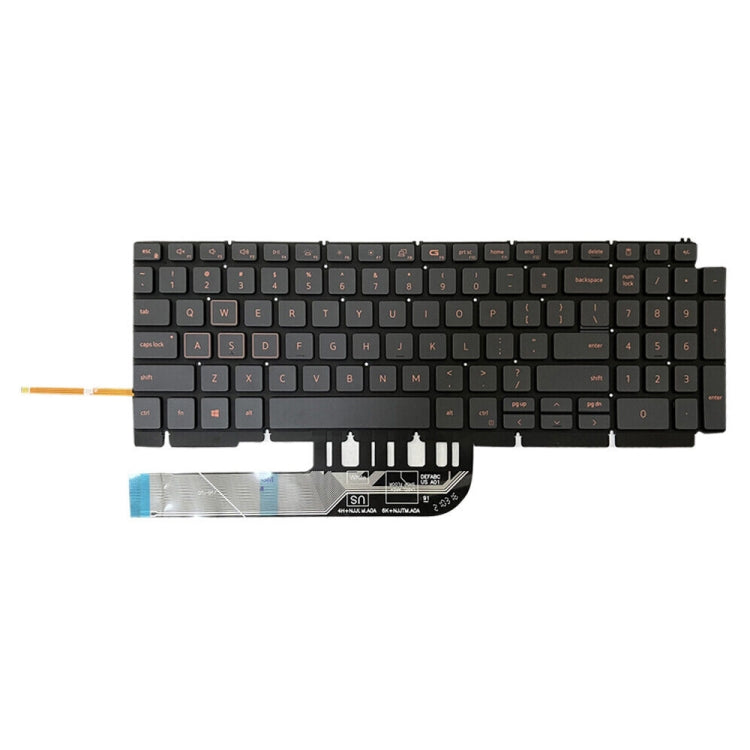 US Version Orange Backlit Laptop Keyboard For Dell Inspiron G15 5510 5511 5515 5520