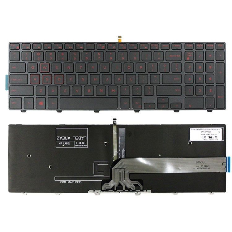 Backlit Laptop Keyboard, For Dell 15-9550 / 15-3000 / 15-5542