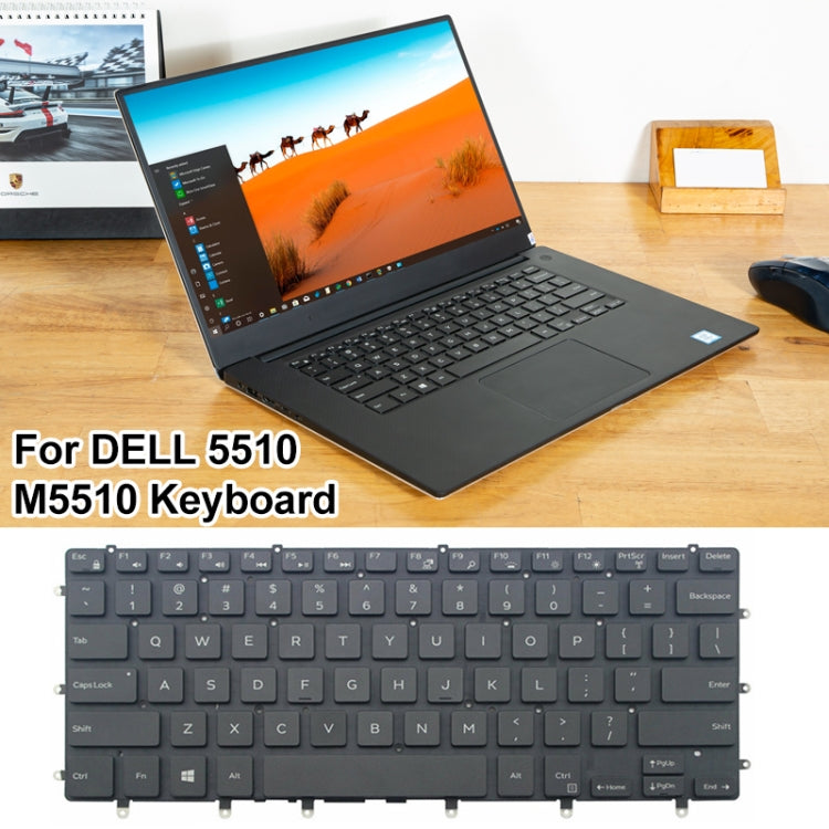 US Version Laptop Keyboard, For Dell 5510 M5510 15-7558 7568 XPS 15-9550, For Dell Inspiron 15 3521 3531 15R 5521 5537