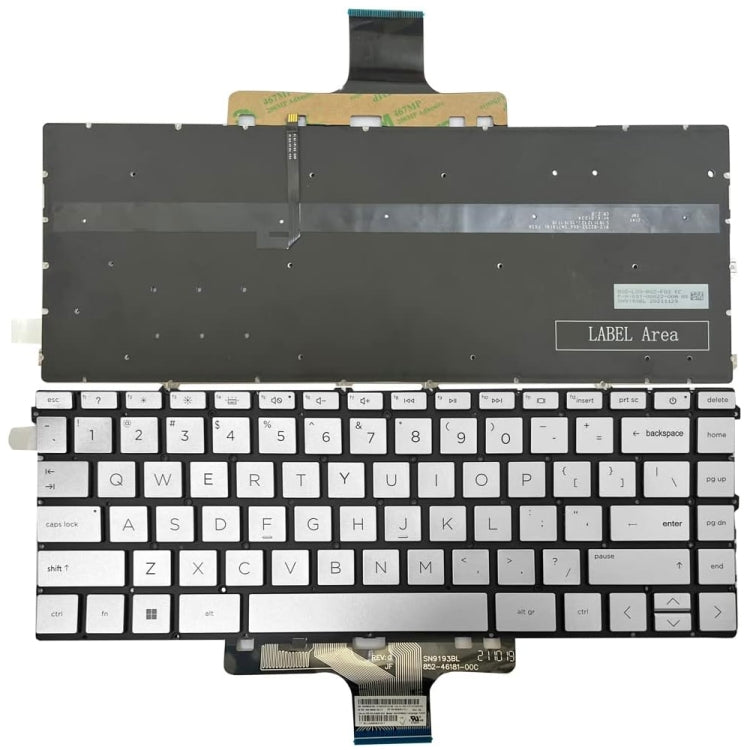 Tastiera retroilluminata per laptop versione USA, For HP Pavilion X360 14-DW, For HP 15m-DR / 15m-DS, For HP 14M-BA 14-BS, For HP 15-BS / 15-CC, For HP 15-AB / 15-AK, For HP M6-W, For HP X360 13-4000, For HP Spectre 15-AP