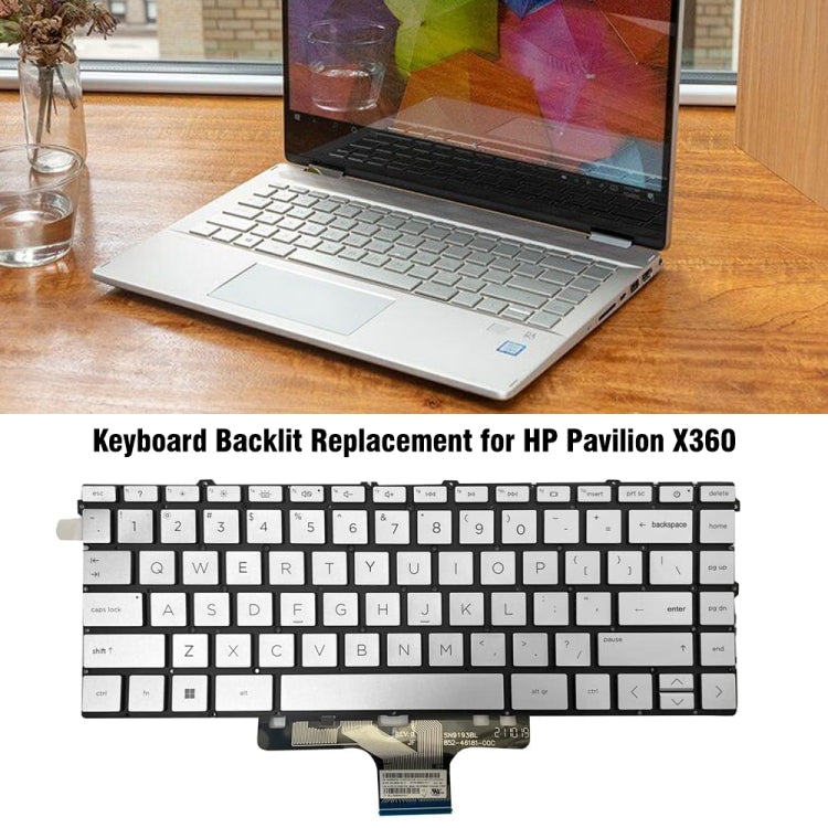 Tastiera retroilluminata USA per laptop HP Pavilion e Spectre