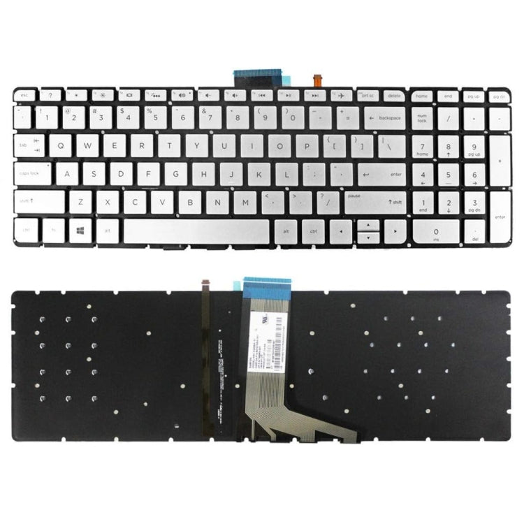 Tastiera retroilluminata per laptop versione USA, For HP Pavilion X360 14-DW, For HP 15m-DR / 15m-DS, For HP 14M-BA 14-BS, For HP 15-BS / 15-CC, For HP 15-AB / 15-AK, For HP M6-W, For HP X360 13-4000, For HP Spectre 15-AP