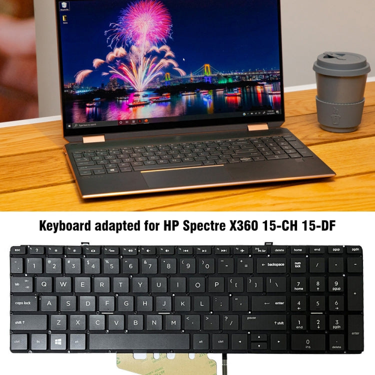 Tastiera retroilluminata USA per laptop HP compatibili