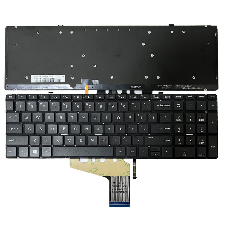 Tastiera retroilluminata USA per laptop HP compatibili