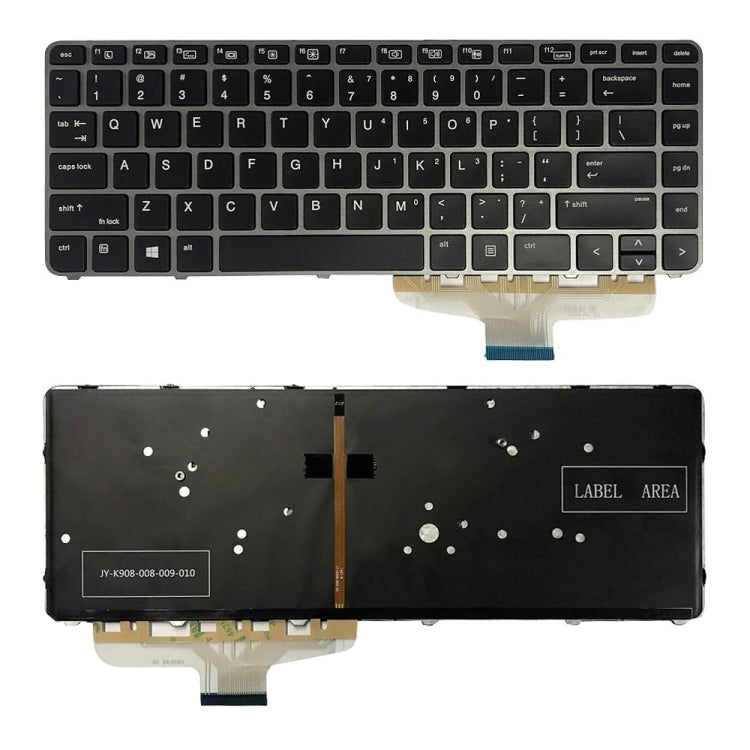 Tastiera retroilluminata per laptop versione USA, For HP Spectre X360 15-CH, For HP 15-DA / 15-DB, For HP Probook 450, For HP Elitebook Folio 1040 G3, For HP 15-CC / 15-CD / 15-CK, For HP 15-P000 / 17-F000, For HP Elitebook 1020 G1, For HP Probook 470 G3