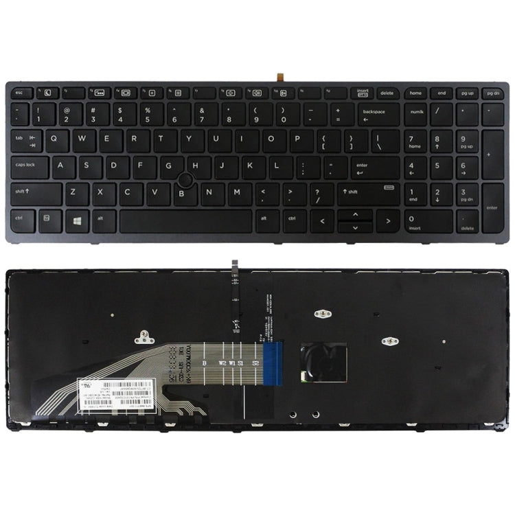 Tastiera retroilluminata per laptop versione USA, For HP Spectre X360 15-CH, For HP 15-DA / 15-DB, For HP Probook 450, For HP Elitebook Folio 1040 G3, For HP 15-CC / 15-CD / 15-CK, For HP 15-P000 / 17-F000, For HP Elitebook 1020 G1, For HP Probook 470 G3