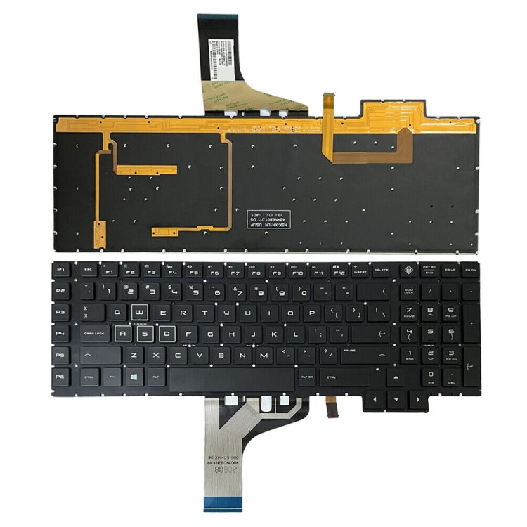Tastiera retroilluminata USA per laptop HP compatibili