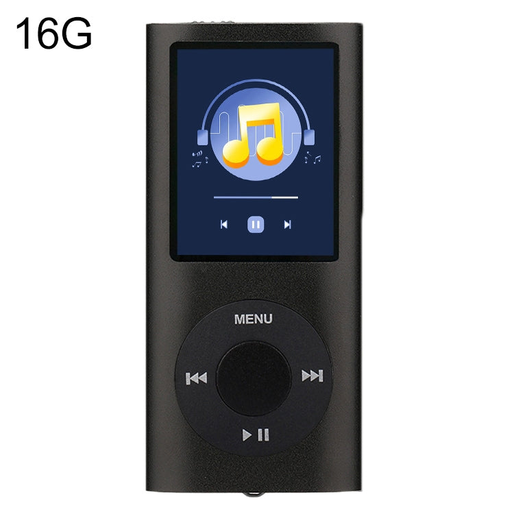 Lettore MP4 in metallo con schermo TFT da 1,8 pollici, With 8G TF Card+Earphone+Cable, With 16G TF Card+Earphone+Cable, With Earphone+Cable