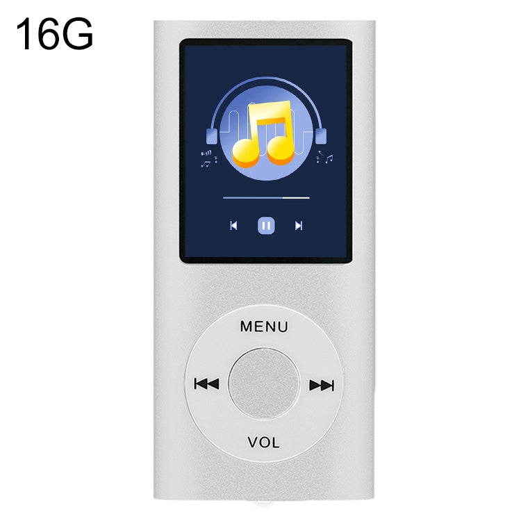 Lettore MP4 in metallo con schermo TFT da 1,8 pollici, With 8G TF Card+Earphone+Cable, With 16G TF Card+Earphone+Cable, With Earphone+Cable
