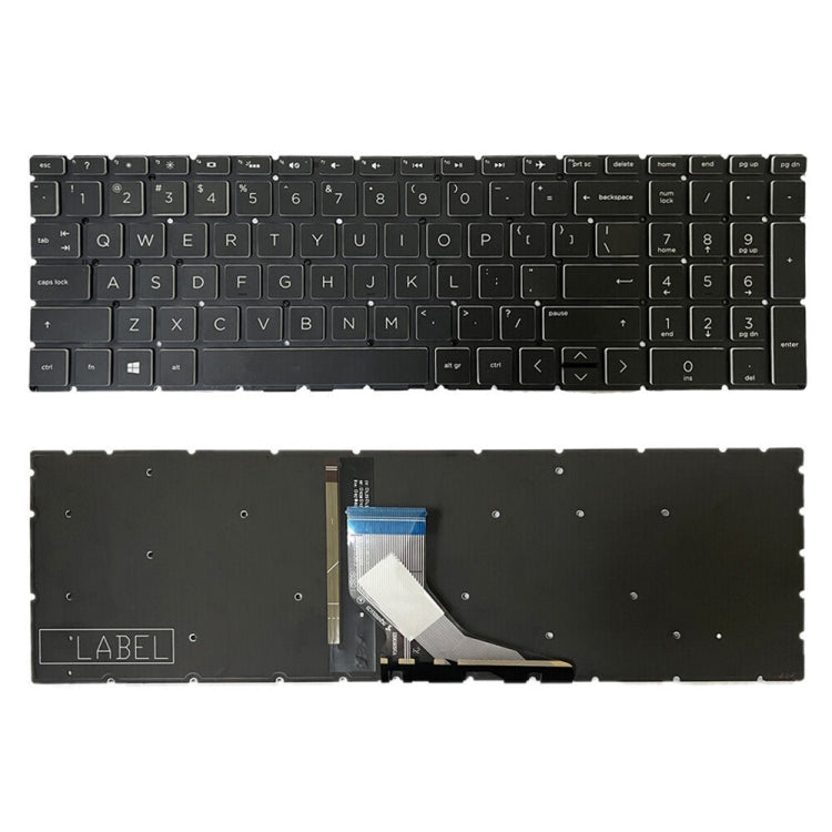 US Version Laptop Backlit Keyboard with Crystal Cap, For HP Pavilion Gaming 15-DK