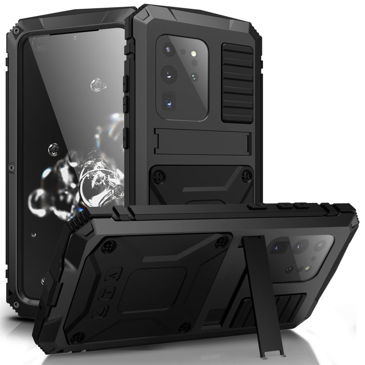Custodia protettiva in metallo e silicone per Galaxy S20 Ultra