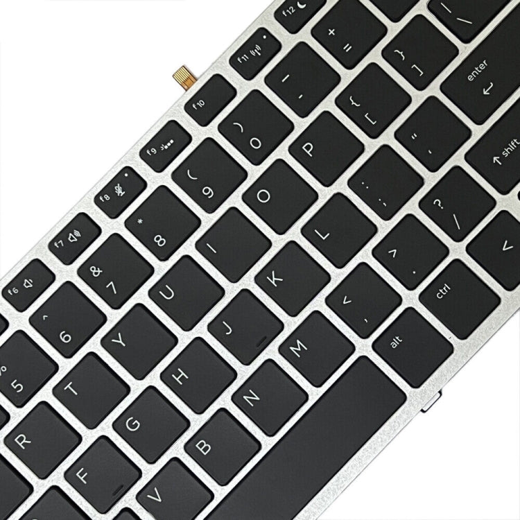 US Version Silver Frame Backlit Laptop Keyboard For HP ProBook 650 G4