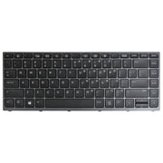 Tastiera retroilluminata per laptop con cornice grigia versione USA, For HP Zbook Studio G3