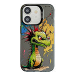 Serie di dipinti a olio con motivo animale PC + custodia per telefono in TPU, For iPhone 11