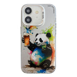 Serie di dipinti a olio con motivo animale PC + custodia per telefono in TPU, For iPhone 11