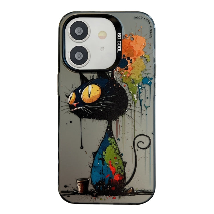 Serie di dipinti a olio con motivo animale PC + custodia per telefono in TPU, For iPhone 11