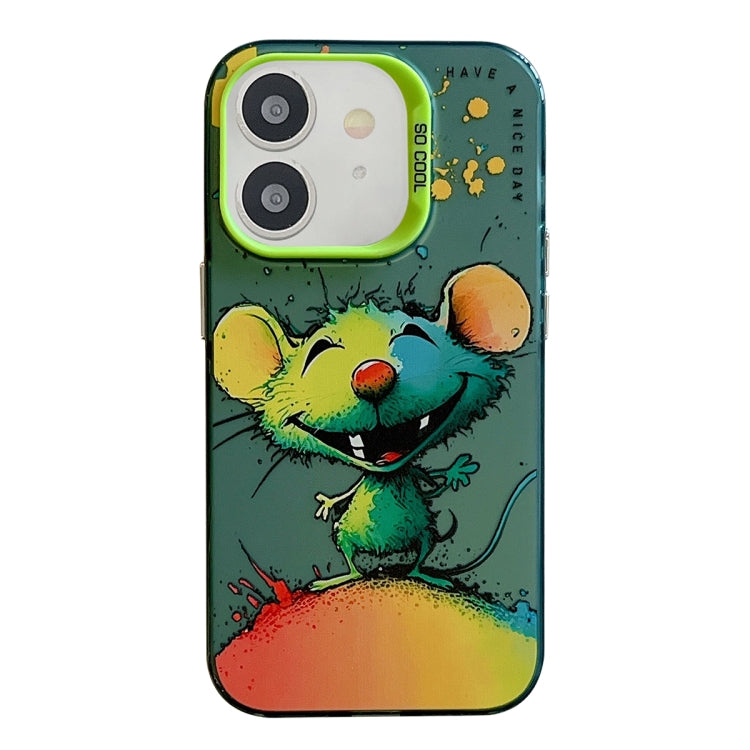 Serie di dipinti a olio con motivo animale PC + custodia per telefono in TPU, For iPhone 11