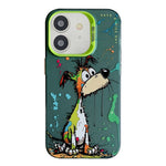 Serie di dipinti a olio con motivo animale PC + custodia per telefono in TPU, For iPhone 12